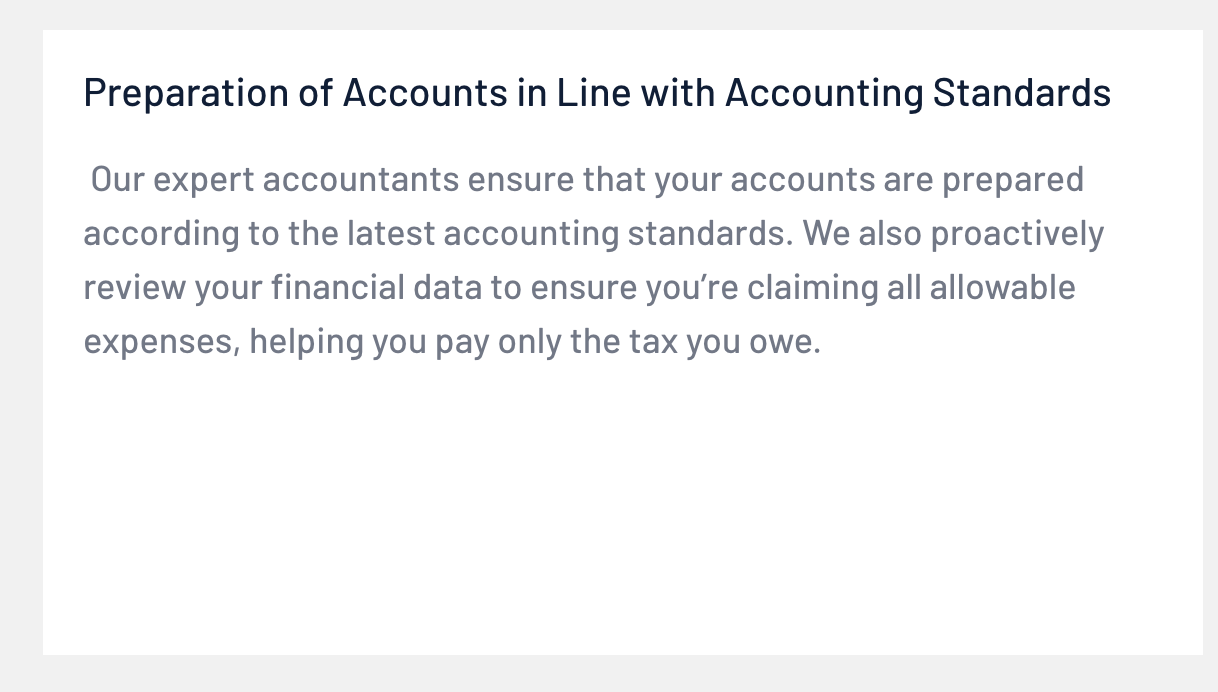 Annual Accounts Services