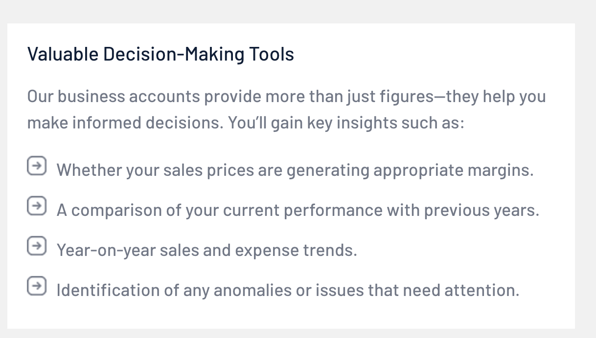 Annual Accounts Services