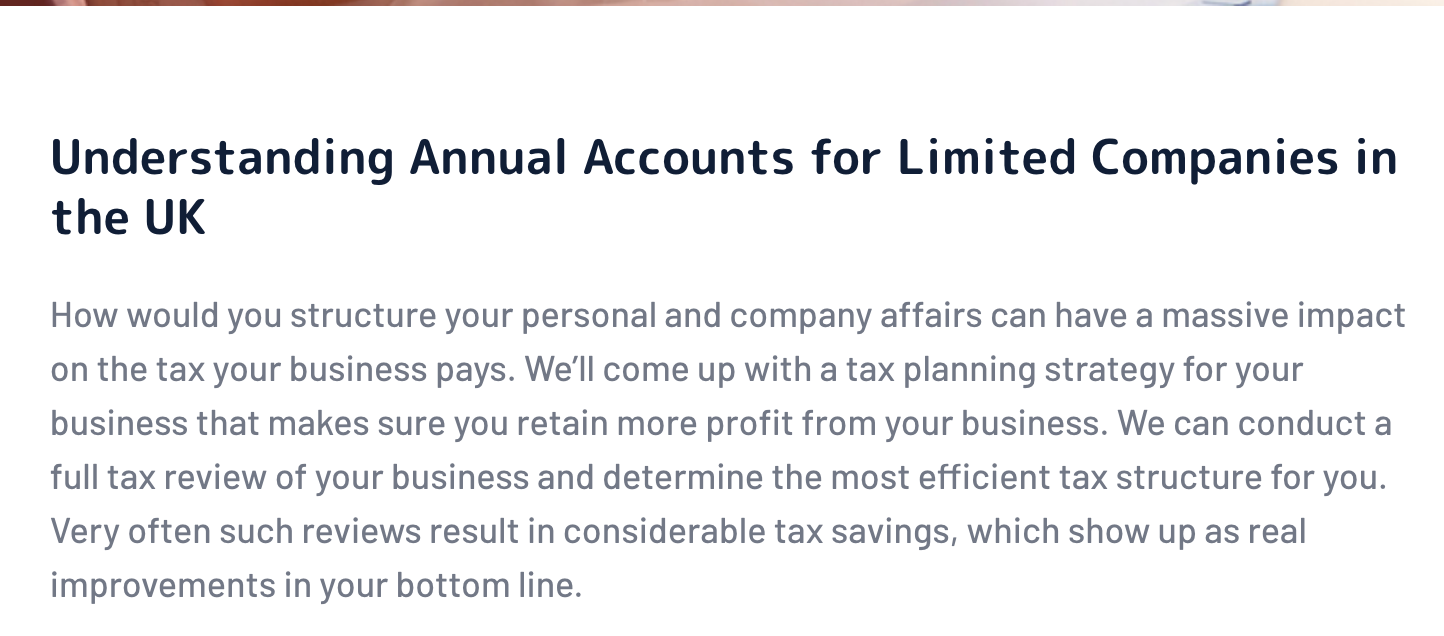 Business Tax Planning