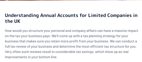 Business Tax Planning