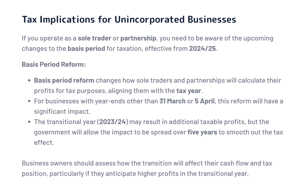 Business Tax Planning