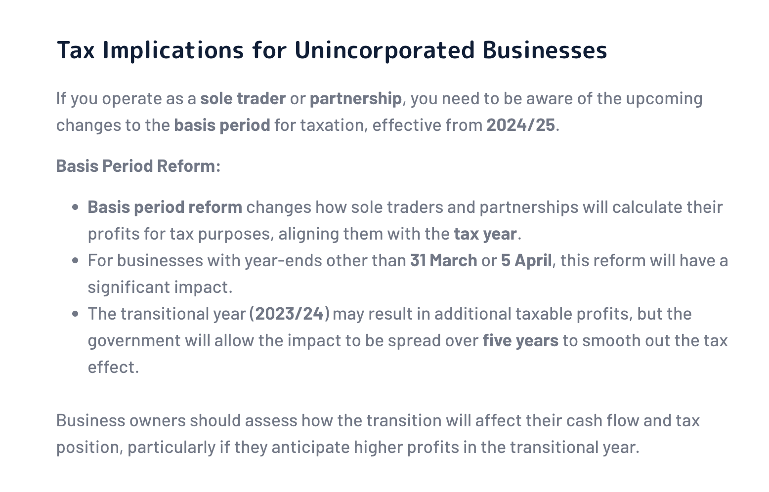 Business Tax Planning