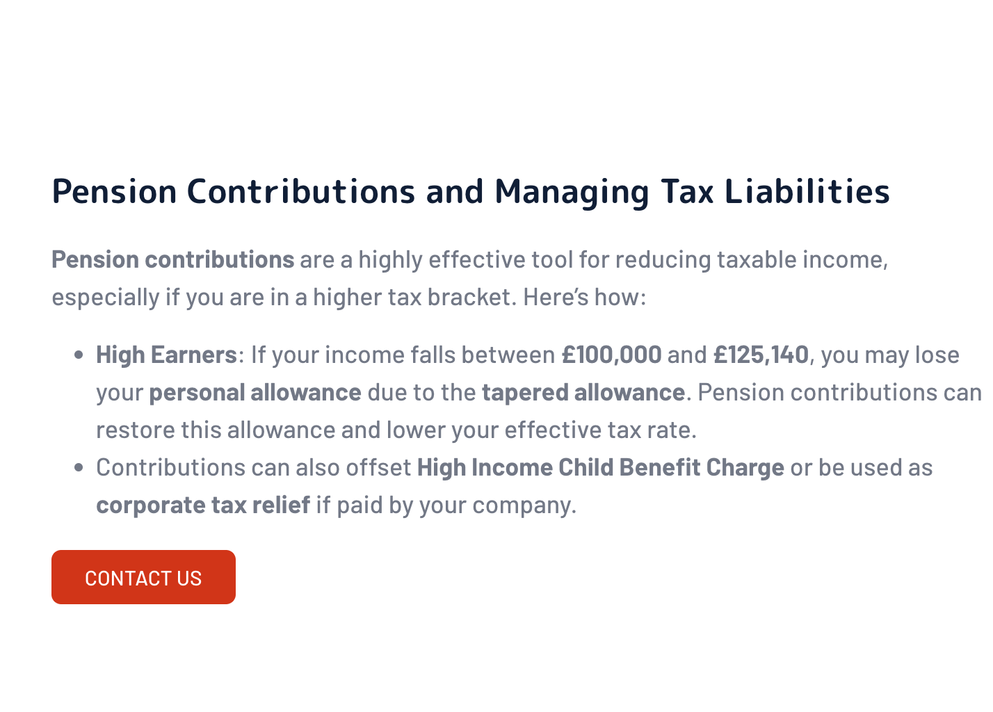 Business Tax Planning