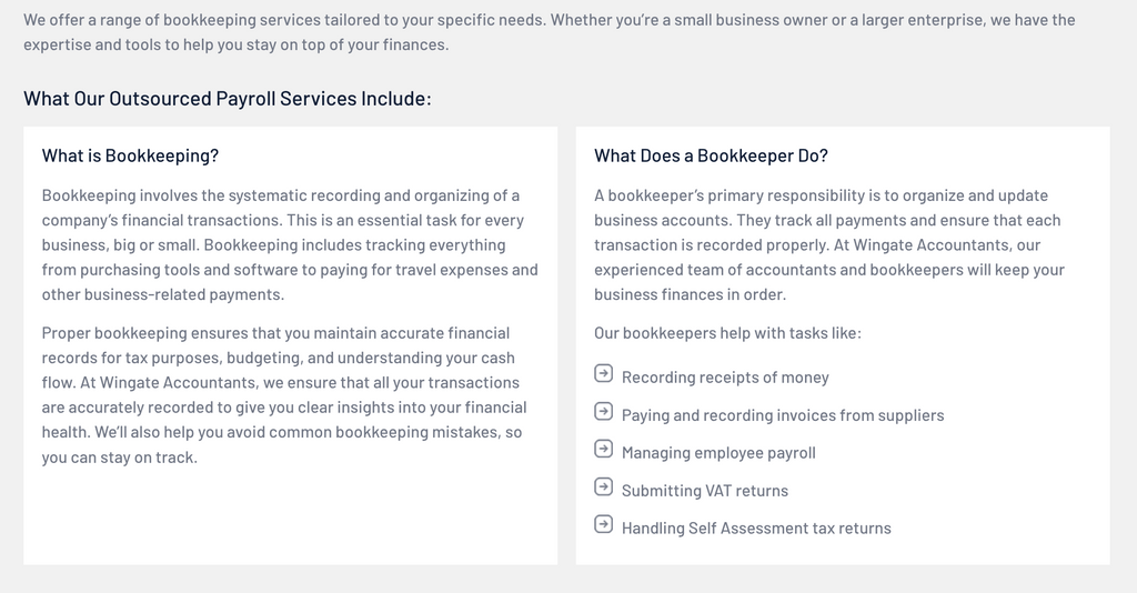 Bookkeeping Services