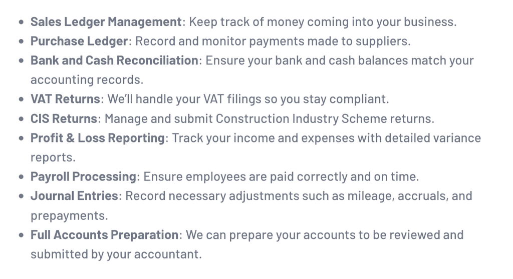 Bookkeeping Services