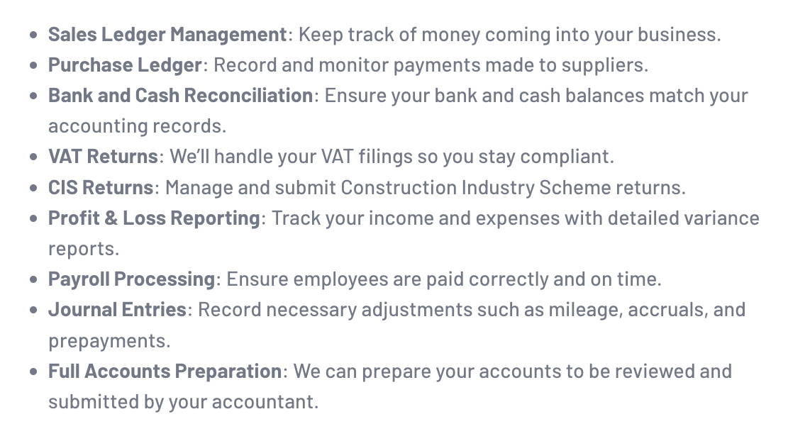 Bookkeeping Services