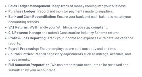 Bookkeeping Services